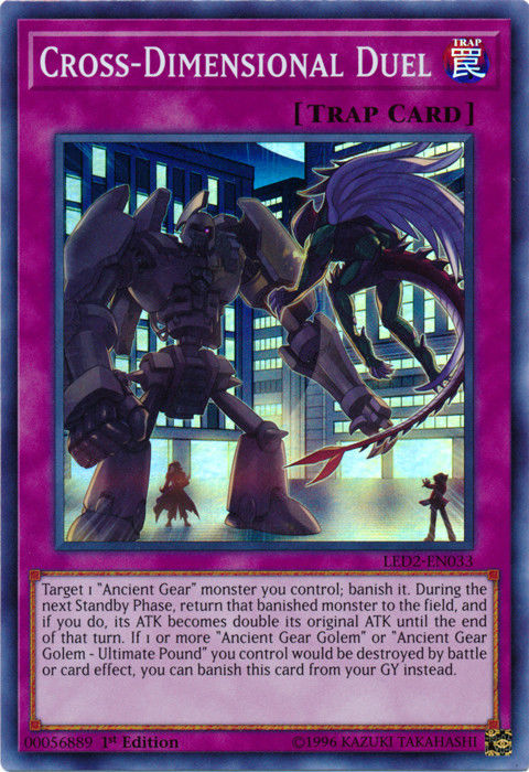 Cross-Dimensional Duel [LED2-EN033] Super Rare | Good Games Adelaide SA