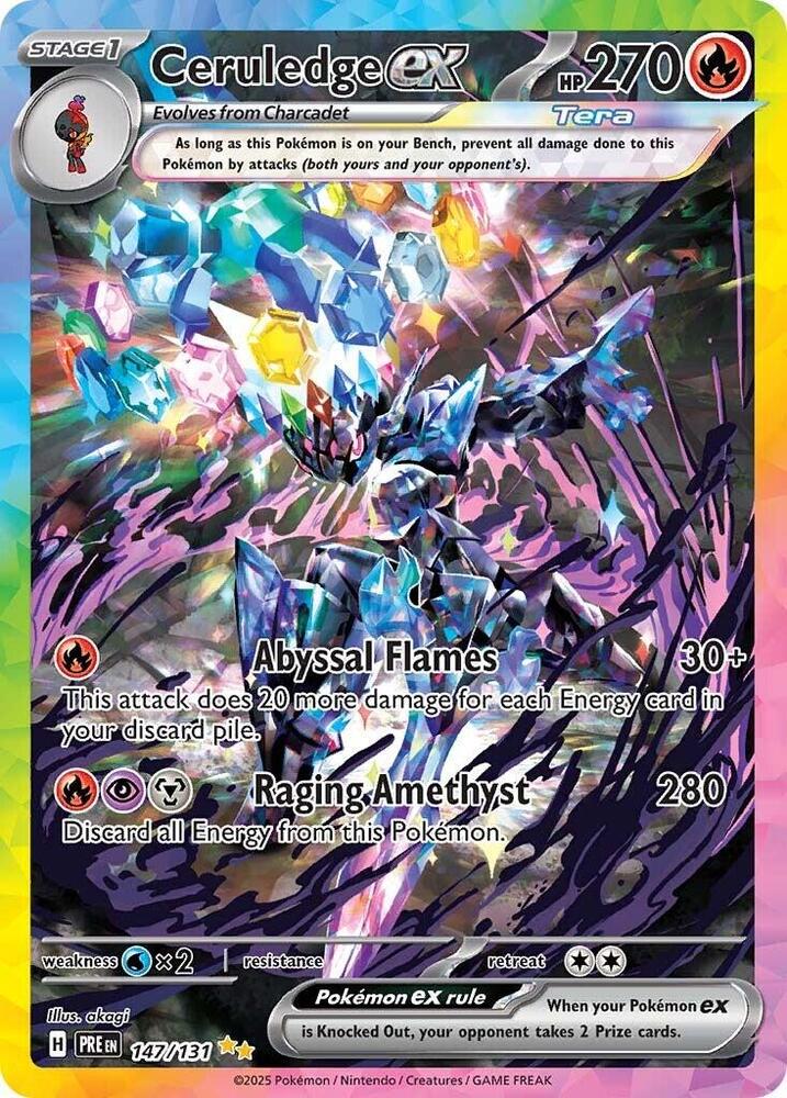 Ceruledge ex 147/131 (SV: Prismatic Evolutions)  - Holofoil | Good Games Adelaide SA