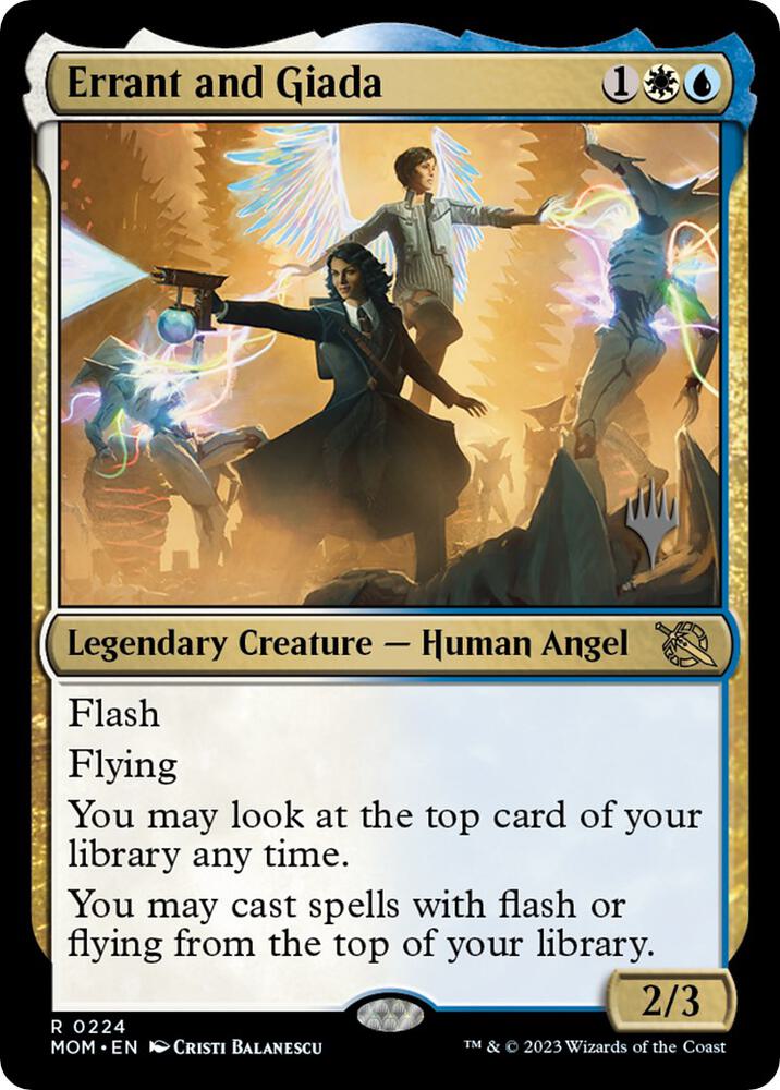 Errant and Giada 224 (Promo Pack: March of the Machine)  - Foil | Good Games Adelaide SA
