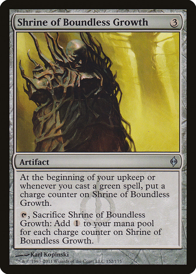 Shrine of Boundless Growth 152 (New Phyrexia)  - Foil | Good Games Adelaide SA