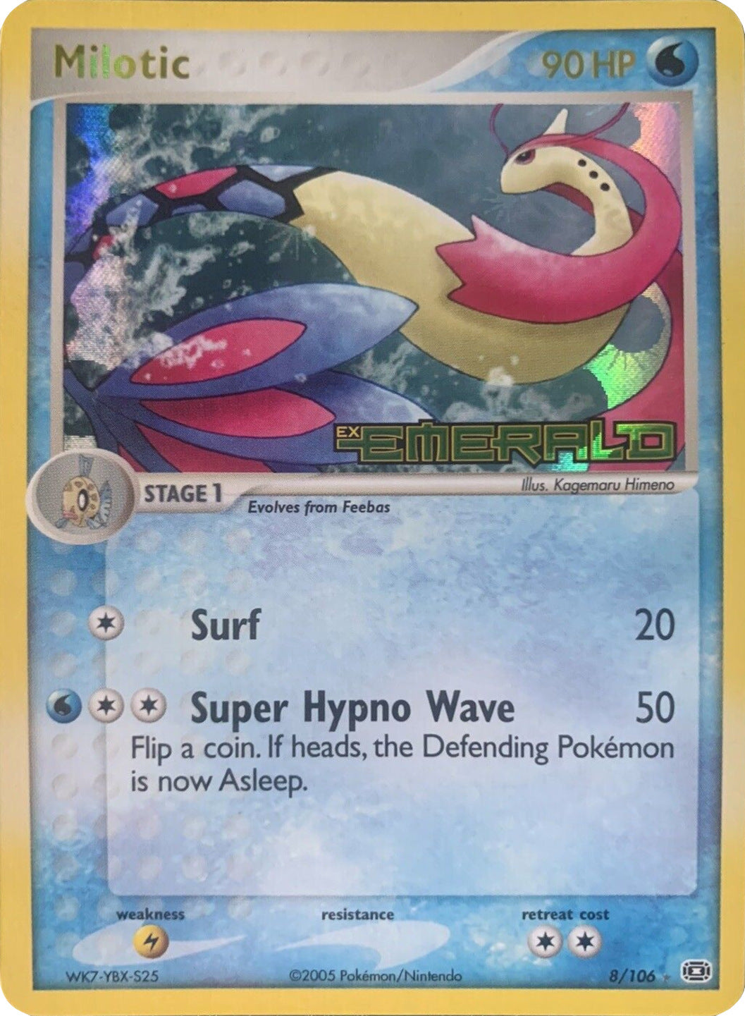 Milotic (8/106) (Stamped) [EX: Emerald] | Good Games Adelaide SA