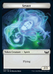 Fish // Spirit Double-sided Token [Streets of New Capenna Tokens] | Good Games Adelaide SA