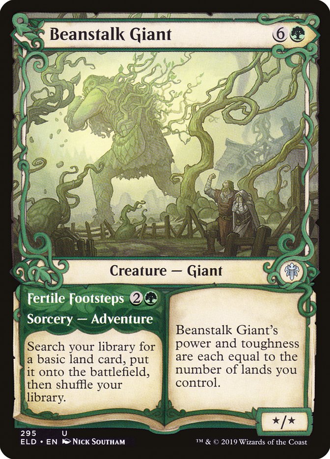 Beanstalk Giant // Fertile Footsteps (Showcase) [Throne of Eldraine] | Good Games Adelaide SA