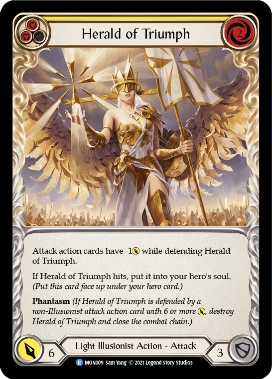 Herald of Triumph (Yellow) [MON009] 1st Edition Normal | Good Games Adelaide SA