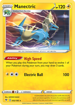 Manectric (052/185) [Sword & Shield: Vivid Voltage] | Good Games Adelaide SA