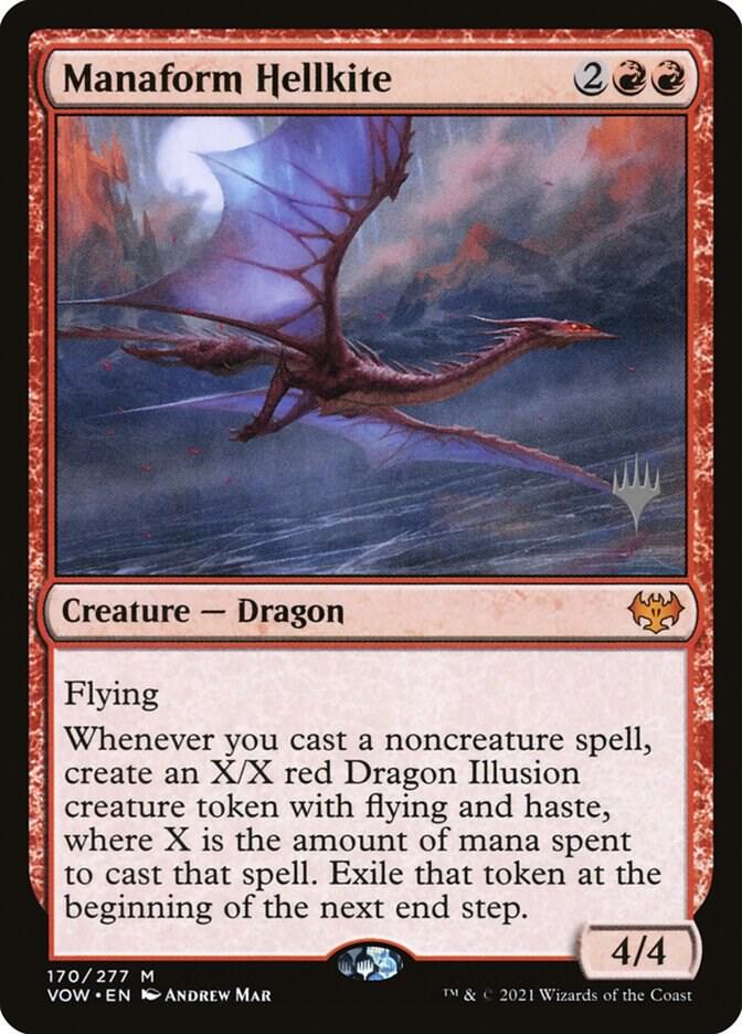 Manaform Hellkite  (Promo Pack: Kamigawa: Neon Dynasty)  | Good Games Adelaide SA