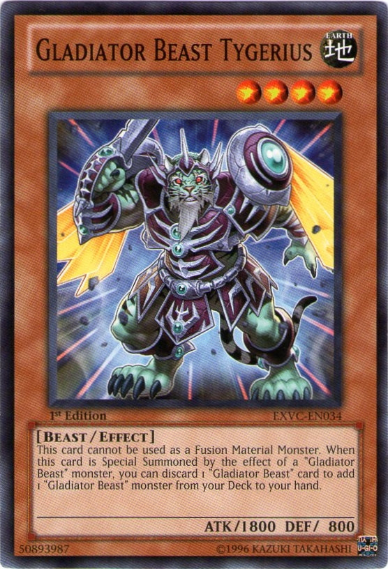 Gladiator Beast Tygerius [EXVC-EN034] Common | Good Games Adelaide SA