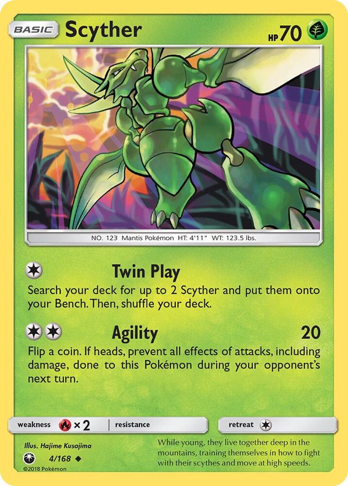 Scyther 4/168 (SM - Celestial Storm)  | Good Games Adelaide SA