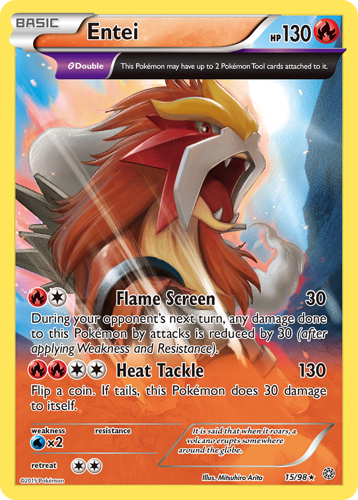 Entei (15/98) [XY: Ancient Origins] | Good Games Adelaide SA