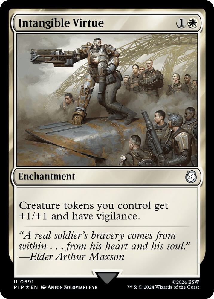 Intangible Virtue Surge Foil 691 (Universes Beyond: Fallout)  - Foil | Good Games Adelaide SA
