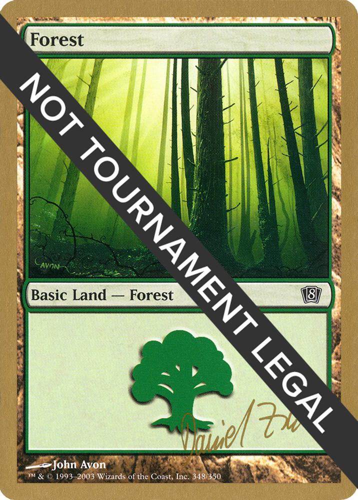 Forest 348 2003 Daniel Zink 8ED  (World Championship Decks)  | Good Games Adelaide SA
