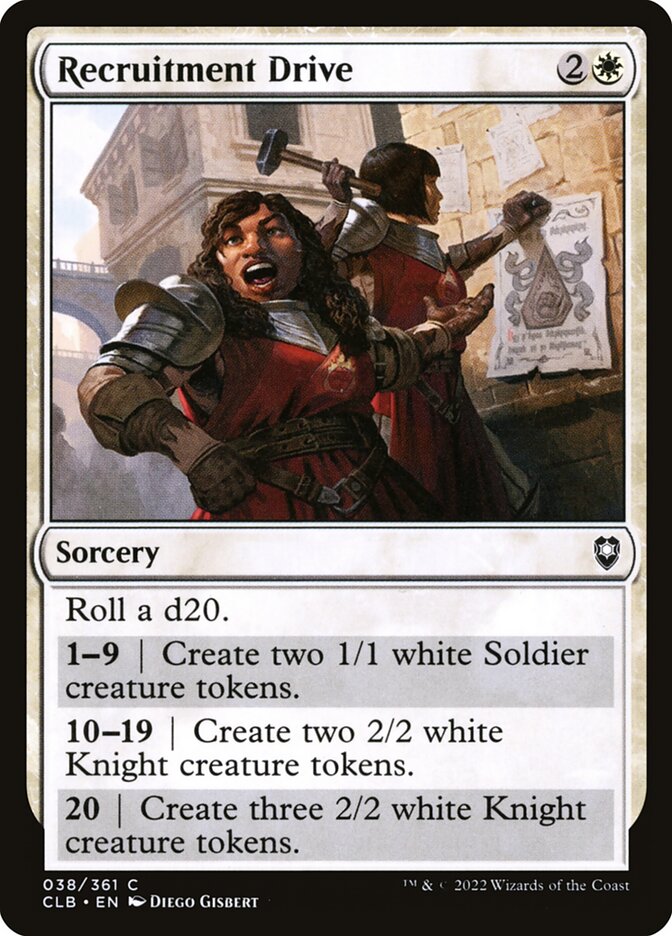 Recruitment Drive 38 (Commander Legends: Battle for Baldur's Gate)  - Foil | Good Games Adelaide SA