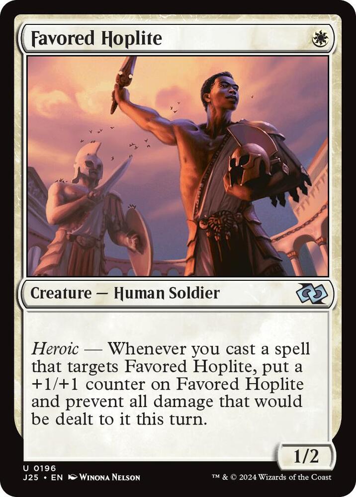 Favored Hoplite 196 (Foundations Jumpstart)  | Good Games Adelaide SA