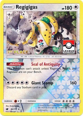 Regigigas (84/111) (League Promo 1st Place) [Sun & Moon: Crimson Invasion] | Good Games Adelaide SA