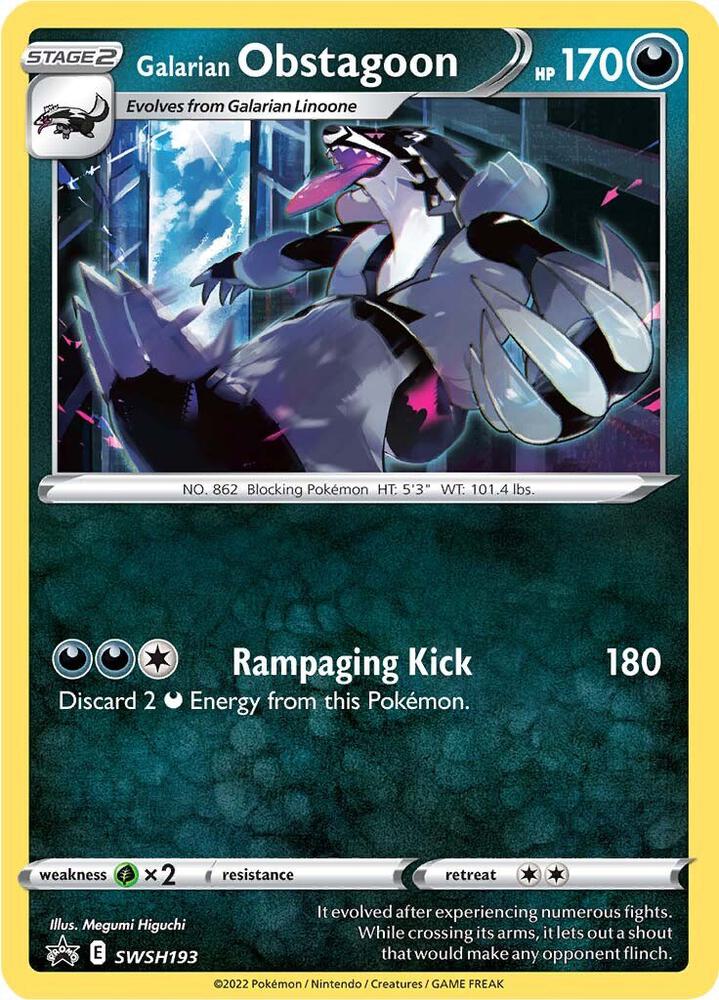 Galarian Obstagoon SWSH193 (SWSH: Sword & Shield Promo Cards)  | Good Games Adelaide SA