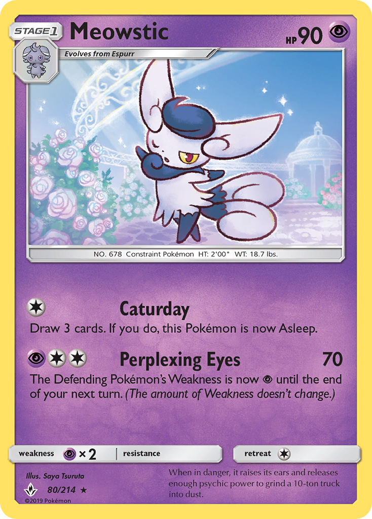 Meowstic (80/214) [Sun & Moon: Unbroken Bonds] | Good Games Adelaide SA