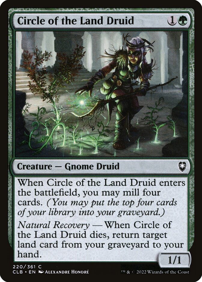 Circle of the Land Druid 220 (Commander Legends: Battle for Baldur's Gate)  - Foil | Good Games Adelaide SA