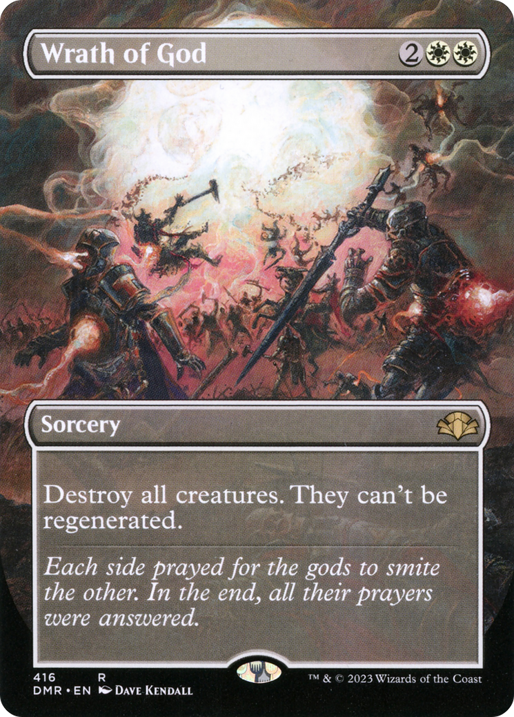 Wrath of God (Borderless Alternate Art) [Dominaria Remastered] | Good Games Adelaide SA