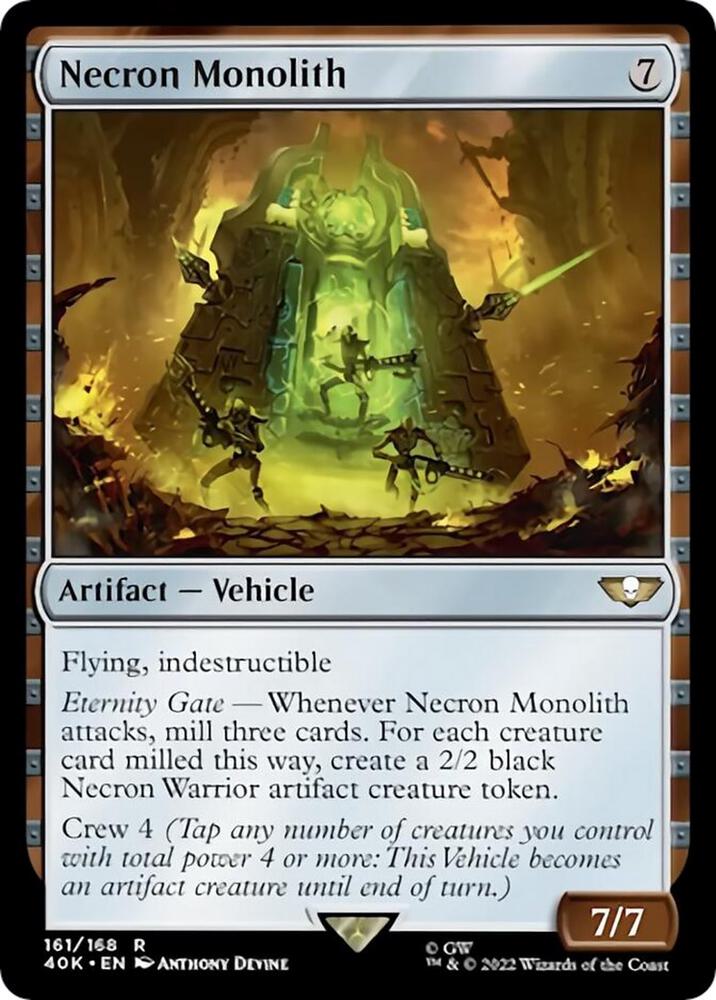 Necron Monolith Surge Foil 161 (Universes Beyond: Warhammer 40,000)  - Foil | Good Games Adelaide SA