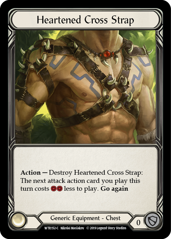 Heartened Cross Strap [WTR152-C] Alpha Print Cold Foil | Good Games Adelaide SA