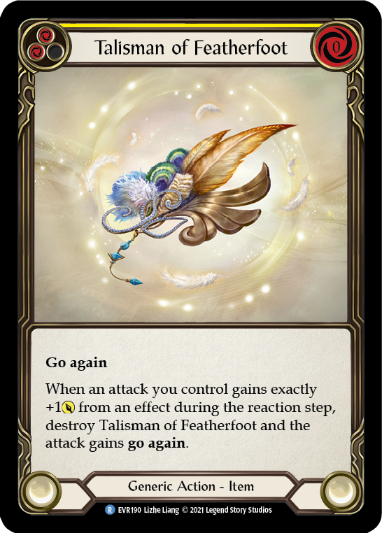 Talisman of Featherfoot [EVR190] (Everfest)  1st Edition Cold Foil | Good Games Adelaide SA