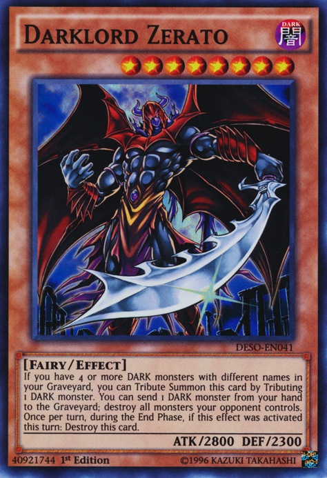 Darklord Zerato [DESO-EN041] Super Rare | Good Games Adelaide SA