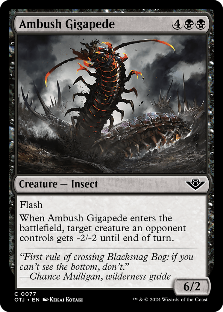 Ambush Gigapede [Outlaws of Thunder Junction] | Good Games Adelaide SA