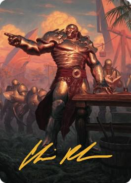 Karn Living Legacy Art Card 1 81 Gold Stamped Signature 1 (Art Series: Dominaria United)  | Good Games Adelaide SA