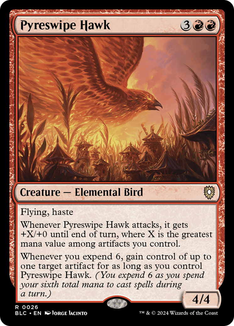 Pyreswipe Hawk [Bloomburrow Commander] | Good Games Adelaide SA