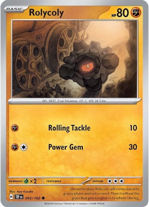 Rolycoly 093/162 (SV05: Temporal Forces)  - Reverse Holofoil | Good Games Adelaide SA