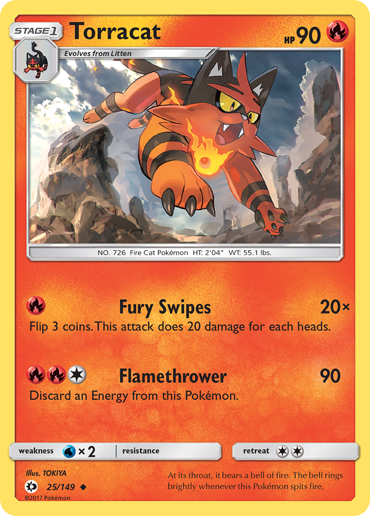 Torracat (25/149) [Sun & Moon: Base Set] | Good Games Adelaide SA