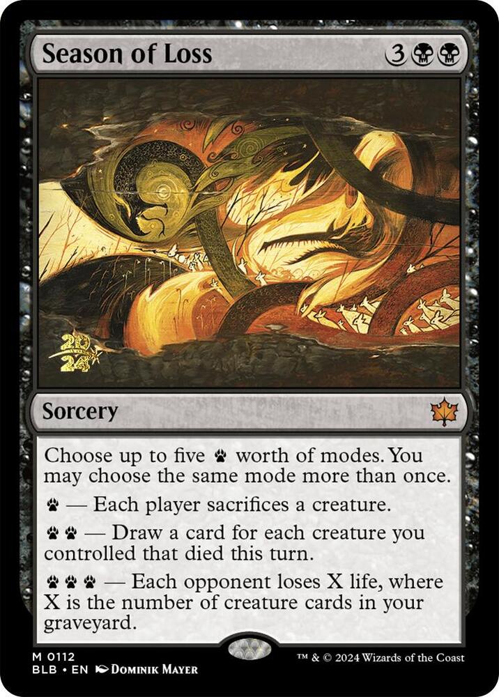 Season of Loss 112 (Prerelease Cards)  - Foil | Good Games Adelaide SA