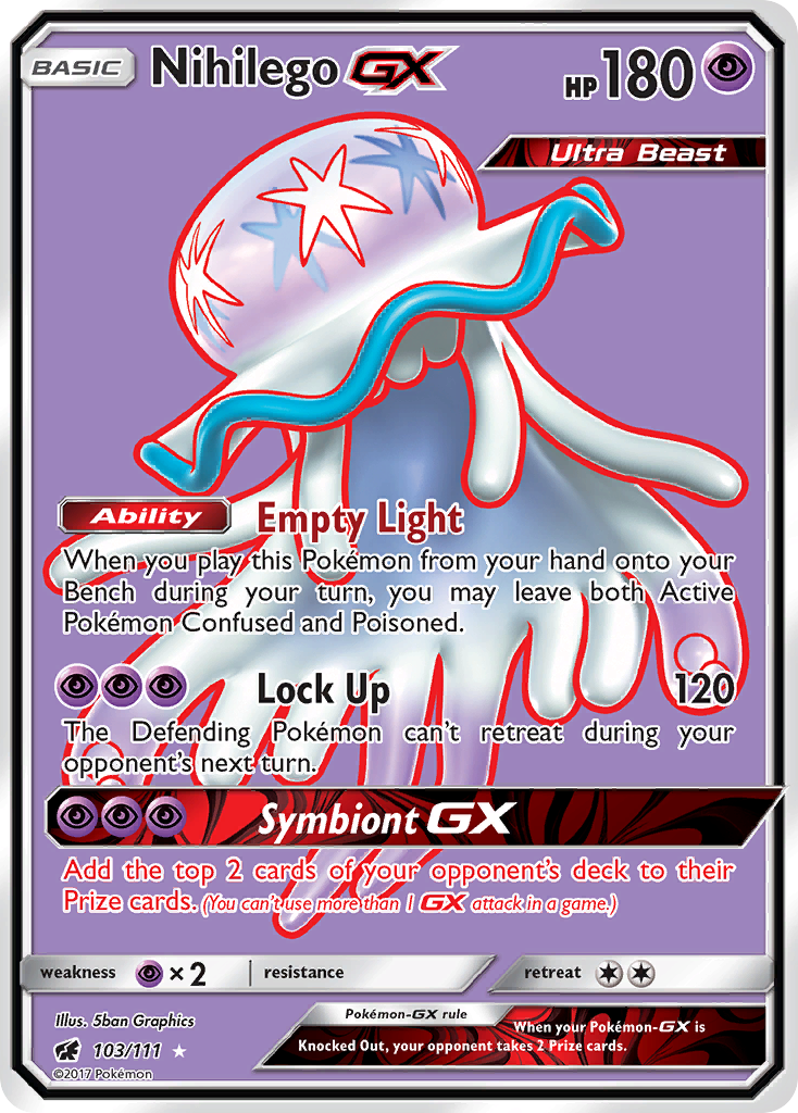 Nihilego GX (103/111) [Sun & Moon: Crimson Invasion] | Good Games Adelaide SA