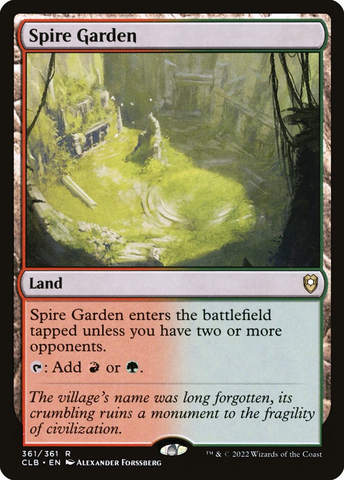 Spire Garden 361 (Commander Legends: Battle for Baldur's Gate)  - Foil | Good Games Adelaide SA