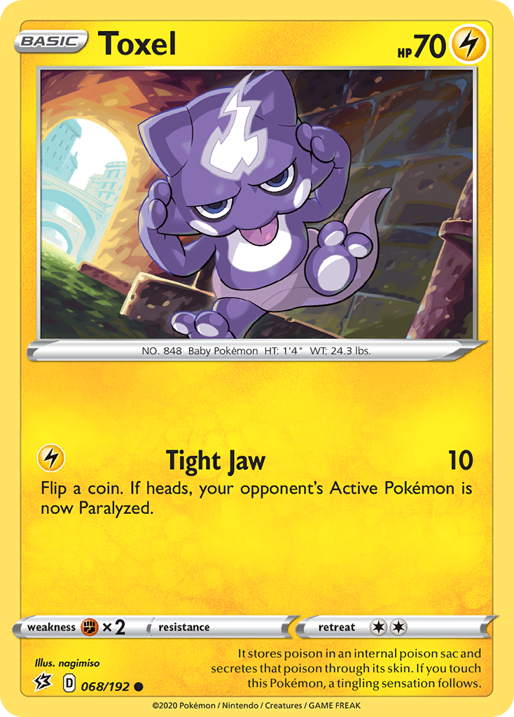 Toxel (068/192) [Sword & Shield: Rebel Clash] | Good Games Adelaide SA