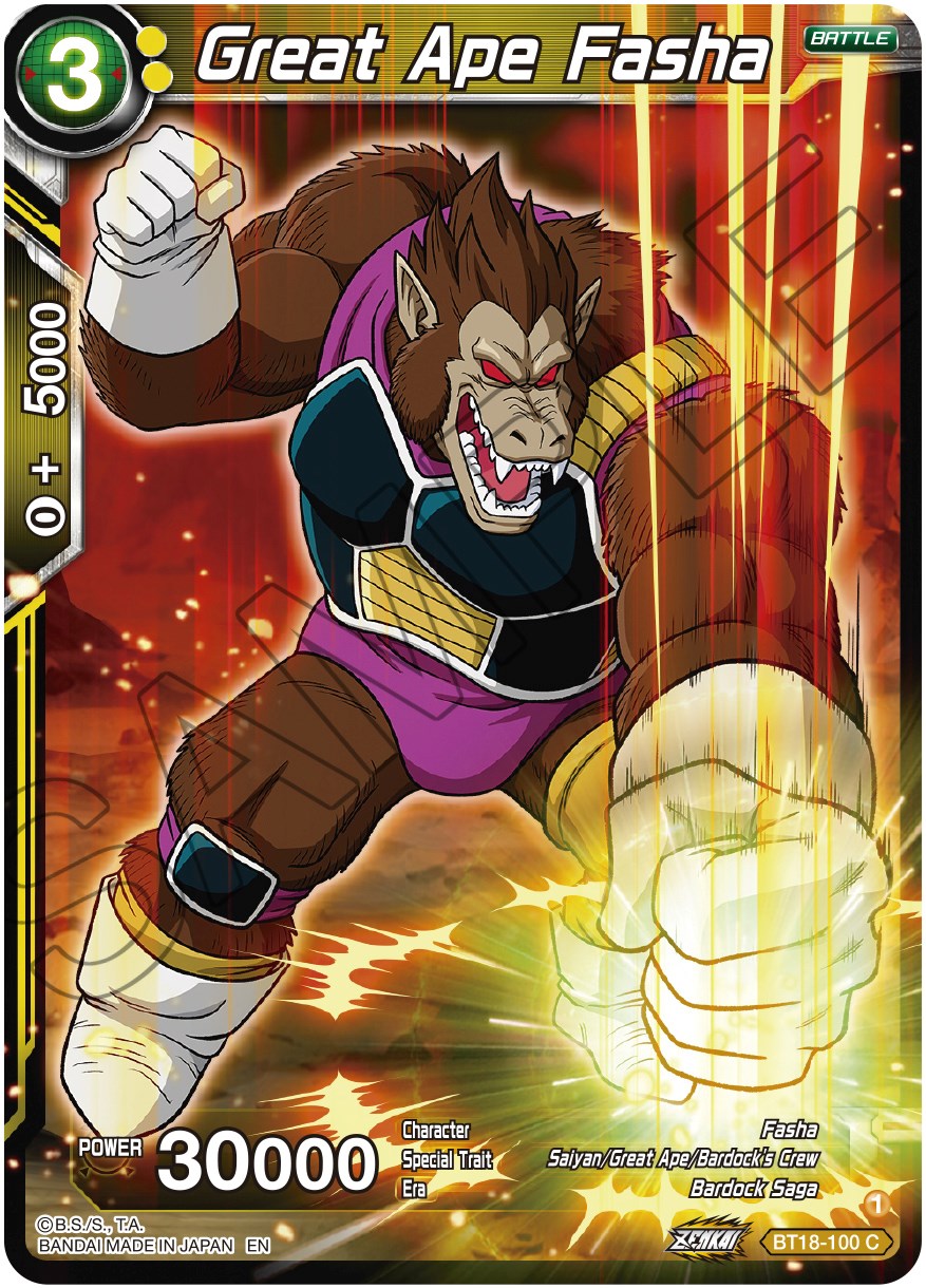 Great Ape Fasha (BT18-100) [Dawn of the Z-Legends] | Good Games Adelaide SA