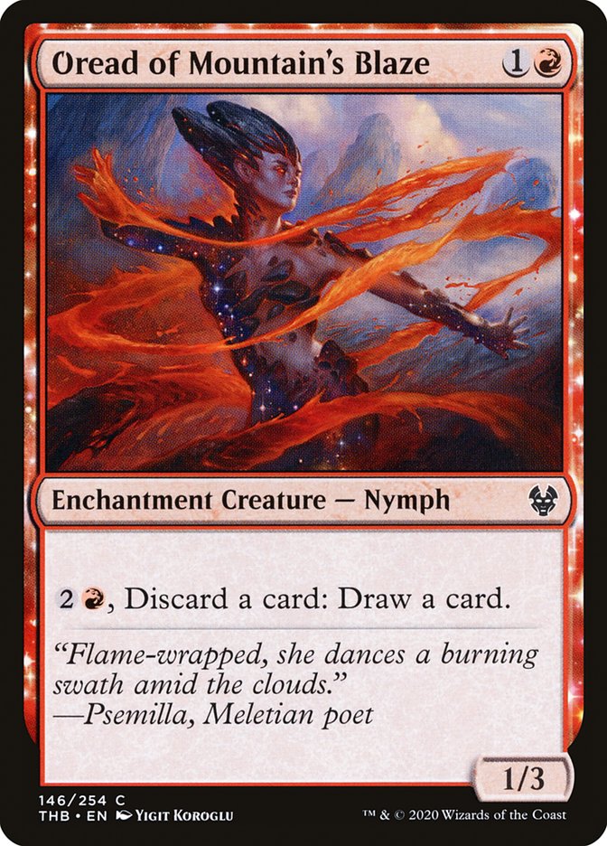 Oread of Mountain's Blaze 146 (Theros Beyond Death)  - Foil | Good Games Adelaide SA