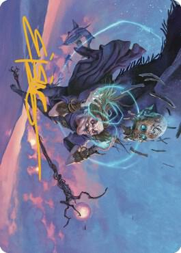 Zur Eternal Schemer Art Card 56 81 Gold Stamped Signature 56 (Art Series: Dominaria United)  | Good Games Adelaide SA
