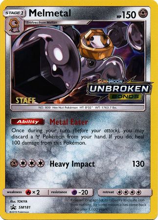 Melmetal (SM181) (Staff Prerelease Promo) [Sun & Moon: Black Star Promos] | Good Games Adelaide SA