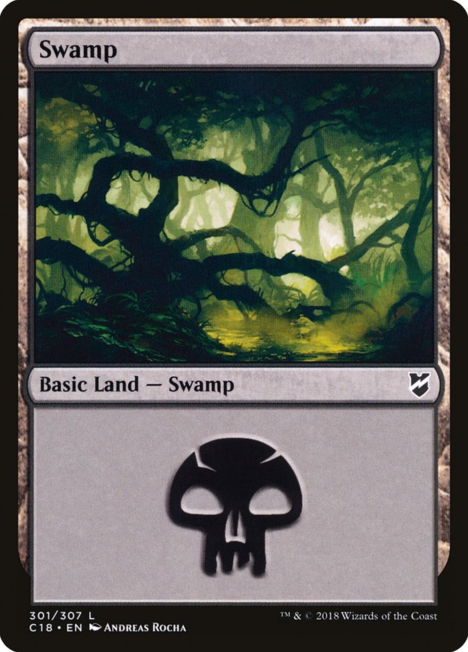 Swamp (301) [Commander 2018] | Good Games Adelaide SA