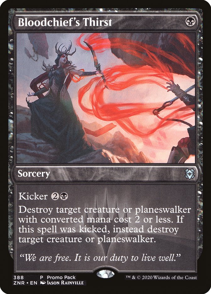 Bloodchief's Thirst [Promo Pack: Zendikar Rising] | Good Games Adelaide SA