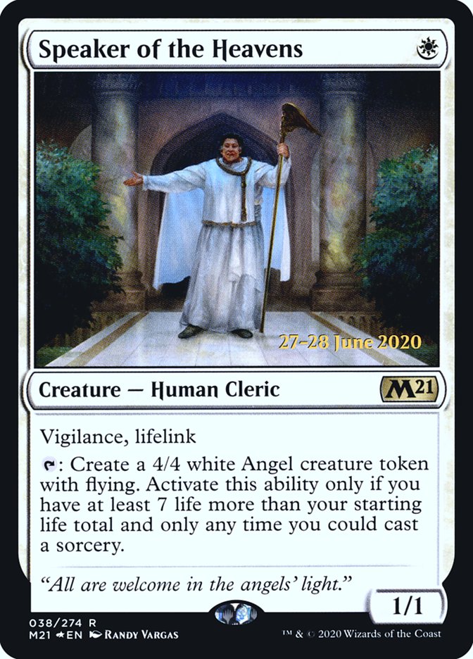 Speaker of the Heavens  [Core Set 2021 Prerelease Promos] | Good Games Adelaide SA