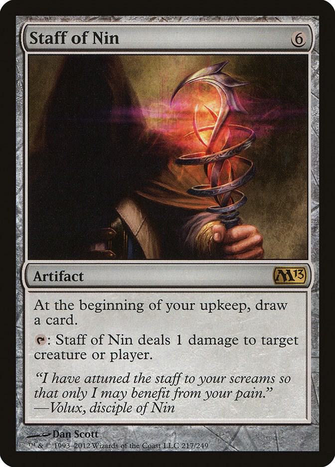 Staff of Nin 217 (Magic 2013 (M13))  - Foil | Good Games Adelaide SA