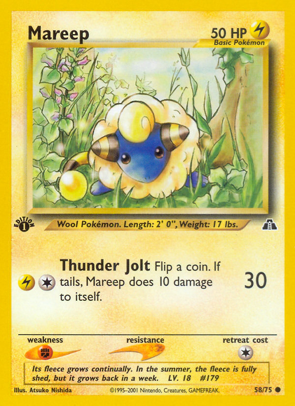 Mareep (58/75) [Neo Discovery 1st Edition] | Good Games Adelaide SA