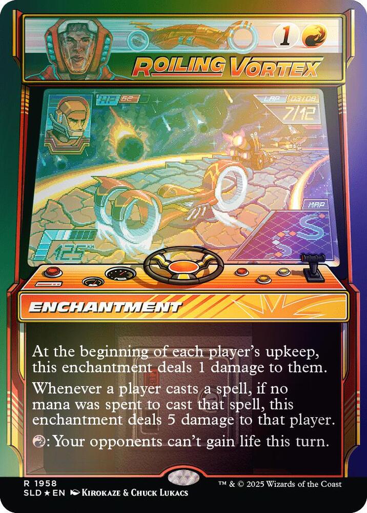 Roiling Vortex Rainbow Foil 1958 (Secret Lair Drop Series)  - Foil | Good Games Adelaide SA