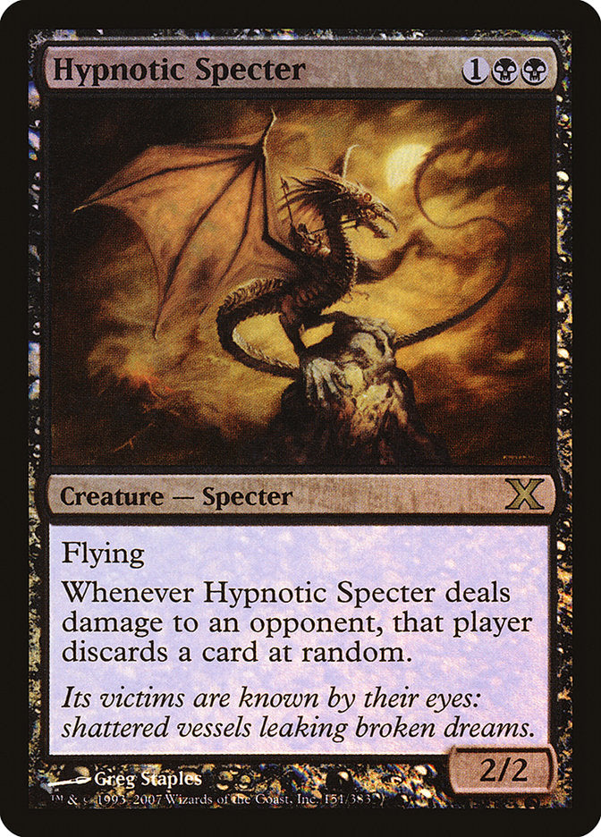 Hypnotic Specter (Premium Foil) [Tenth Edition] | Good Games Adelaide SA