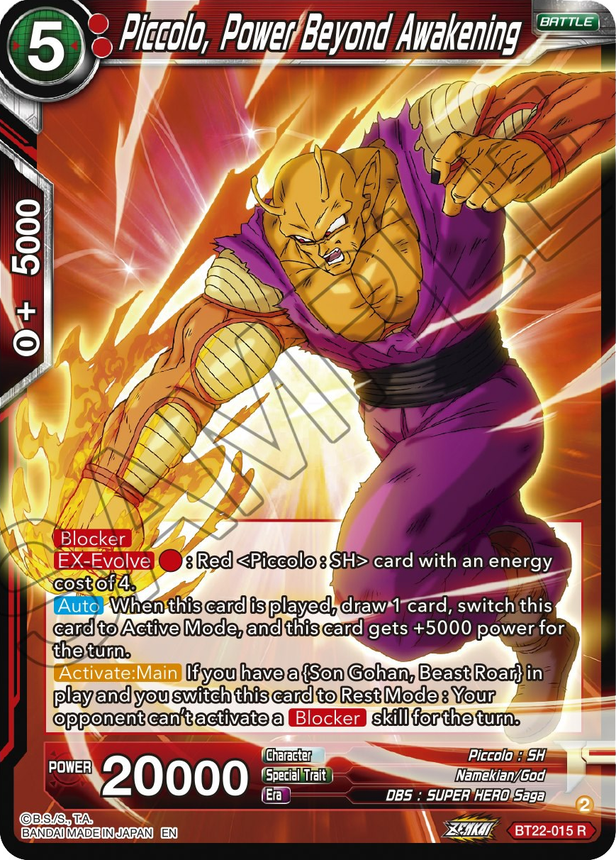 Piccolo, Power Beyond Awakening (BT22-015) [Critical Blow] | Good Games Adelaide SA
