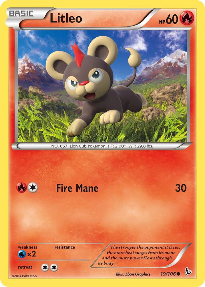 Litleo 19/106 (XY - Flashfire)  | Good Games Adelaide SA