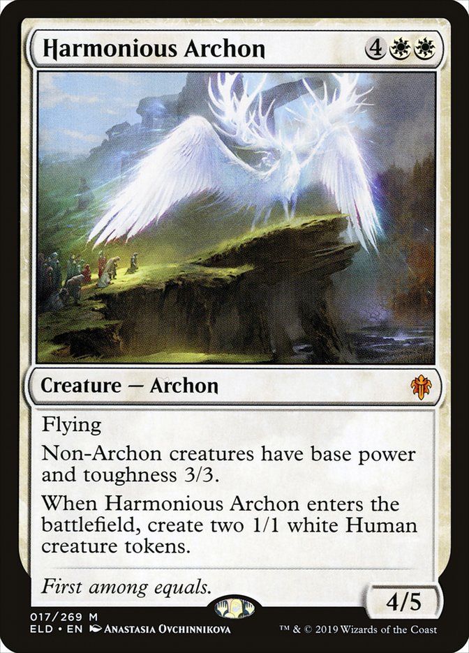 Harmonious Archon 17 (Throne of Eldraine)  - Foil | Good Games Adelaide SA
