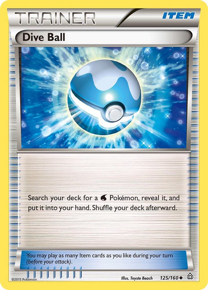 Dive Ball 125/160 (XY - Primal Clash)  | Good Games Adelaide SA